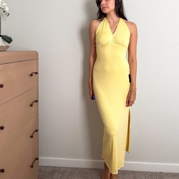 Lulus | Dresses | Yellow Lulus Maxi Dress | Poshmark
